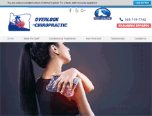 Tablet Screenshot of overlookchiropractic.com